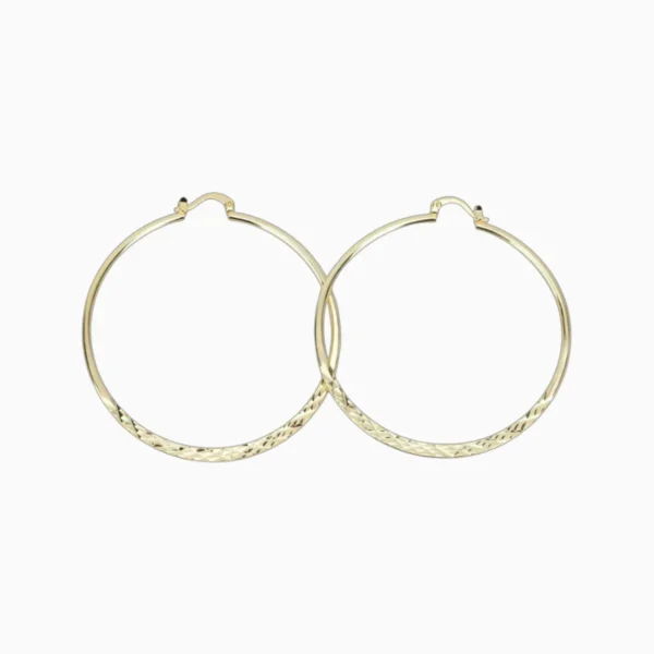 Aretes Arracadas De Oro Diseño De Moda 60mm Aretes Arracadas De Oro Diseño De Moda 60mm