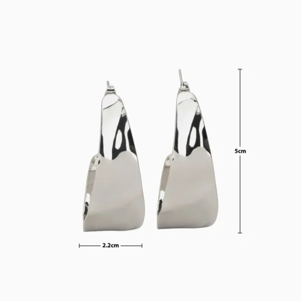 Aretes Arracadas De Oro Diseño Plano