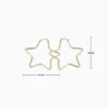Aretes Arracadas De Oro Estrella 50mm