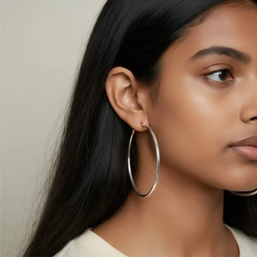Aretes Arracadas De Plata Aros Lisos
