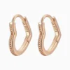 Aretes Arracadas De Plata Corazon Asimetrico Aretes Arracadas De Plata Corazon Asimetrico