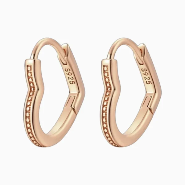 Aretes Arracadas De Plata Corazon Asimetrico Aretes Arracadas De Plata Corazon Asimetrico