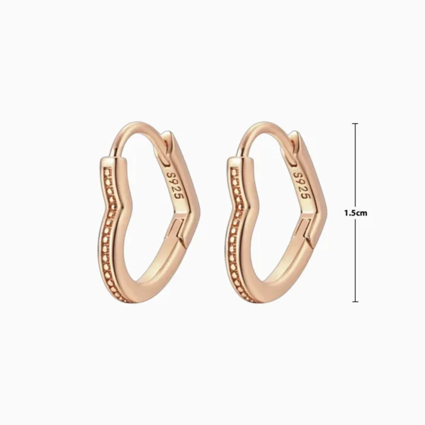 Aretes Arracadas De Plata Corazon Asimetrico Aretes Arracadas De Plata Corazon Asimetrico