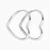Aretes Arracadas De Plata Corazon Loved