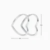 Aretes Arracadas De Plata Corazon Loved