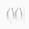 Aretes Arracadas De Plata Doble Banda
