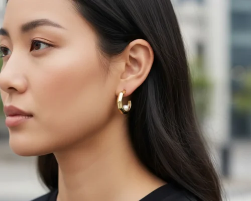 Aretes Broquel De Oro Diseño Con Perla