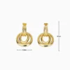 Aretes Broquel De Oro Doble Aro Aretes Broquel De Oro Doble Aro