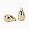 Aretes Broquel De Oro Gota Ancha