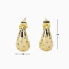 Aretes Broquel De Oro Gota Dorada Aretes Broquel De Oro Gota Dorada