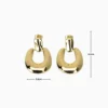 Aretes Broquel De Oro Tipo Herradura