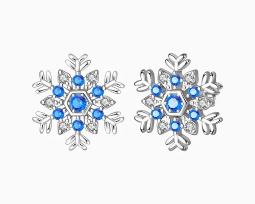 Aretes Broquel De Plata Copo De Nieve Aretes Broquel De Plata Copo De Nieve