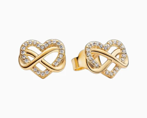 Aretes Broquel De Plata Corazon Infinito Aretes Broquel De Plata Corazon Infinito