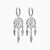 Aretes Huggies De Plata Atrapasueños Aretes Huggies De Plata Atrapasueños
