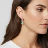 Aretes Huggies De Plata Campana Navideña