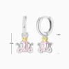 Aretes Huggies De Plata Carroza La Cenicienta