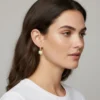 Aretes Huggies De Plata Estrella Feliz Aretes Huggies De Plata Estrella Feliz