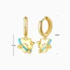 Aretes Huggies De Plata Estrella Feliz Aretes Huggies De Plata Estrella Feliz
