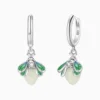 Aretes Huggies De Plata Luciernaga Fluorescente Aretes Huggies De Plata Luciernaga Fluorescente