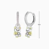Aretes Huggies De Plata Oso De Peluche