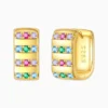 Aretes Huggies De Plata U Dorada