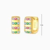 Aretes Huggies De Plata U Dorada