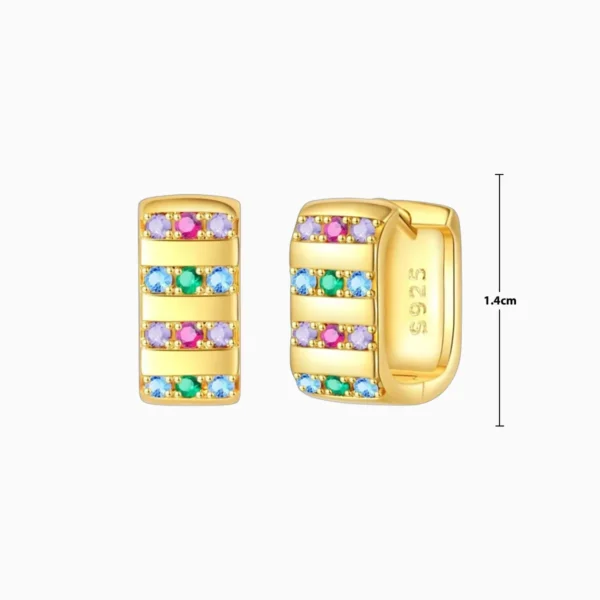 Aretes Huggies De Plata U Dorada