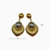 Aretes Largos De Oro Boho Dorado Aretes Largos De Oro Boho Dorado