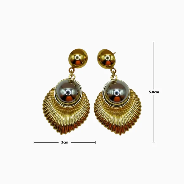 Aretes Largos De Oro Boho Dorado Aretes Largos De Oro Boho Dorado