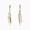 Aretes Largos De Oro Cola De Raton