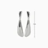 Aretes Largos De Oro Diseño Organico