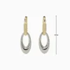 Aretes Largos De Oro Piedras Blancas