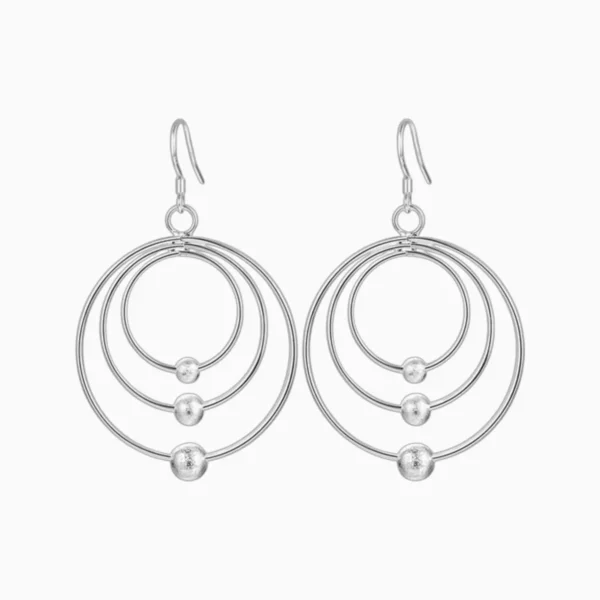 Aretes Largos De Plata Alineacion Planetaria Aretes Largos De Plata Alineacion Planetaria