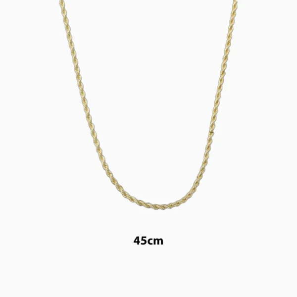 Cadena De Oro Torsal 2mm