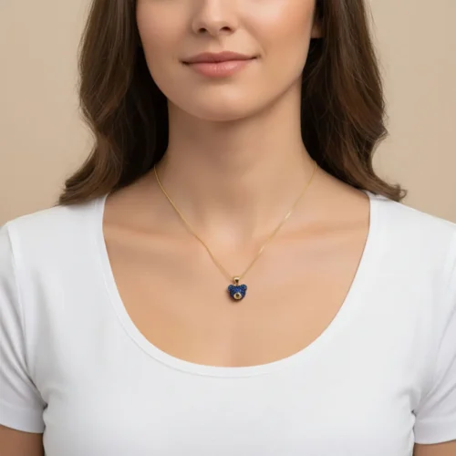 Collar De Oro Dije Cabeza De Oso