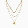 Collar De Acero Triple Cadena