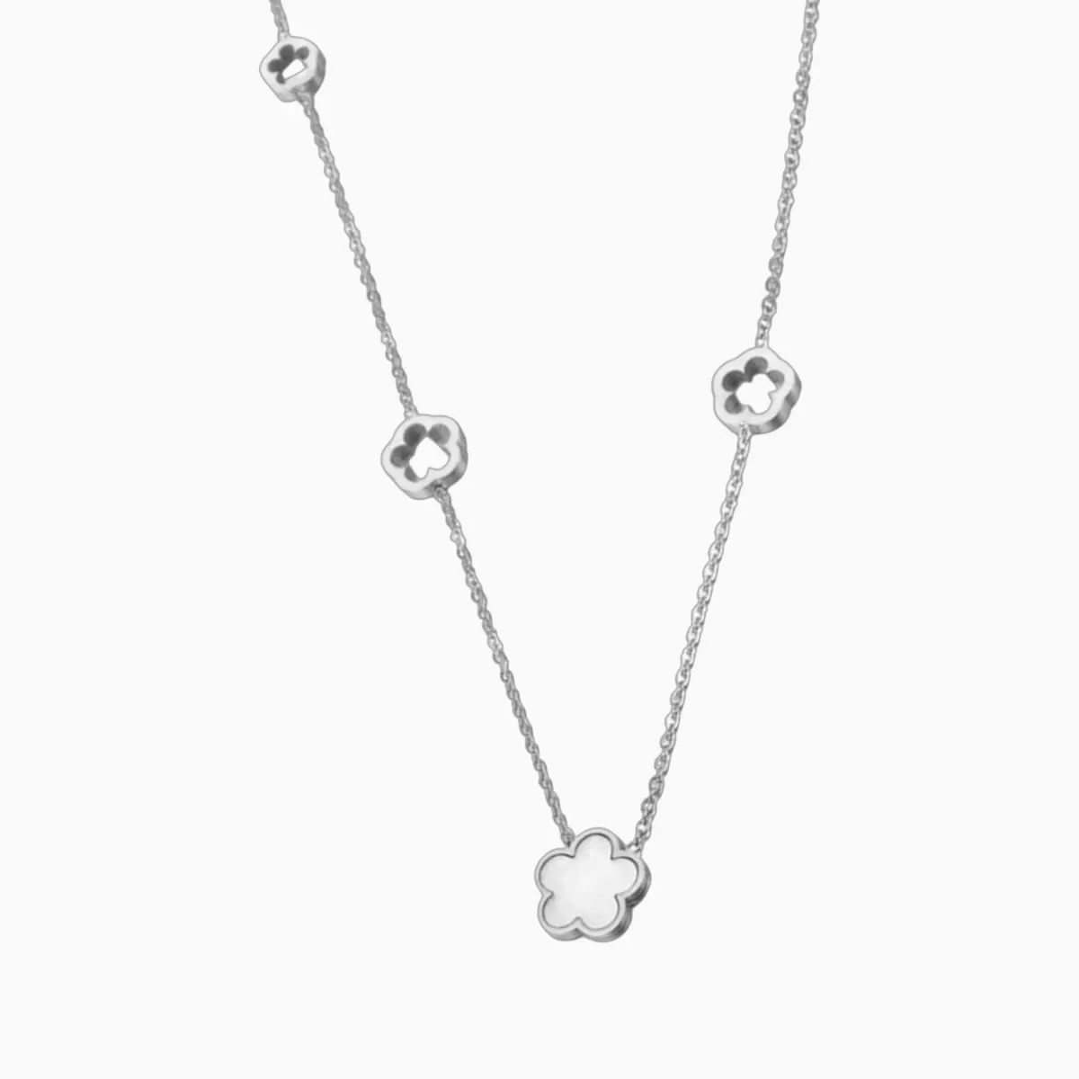 Anillo De Acero Dibujo Floral Rosa Corazón