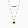 Collar De Acero Numeros Romanos Dorado