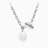 Collar De Acero Placa Corazon