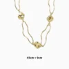 Collar De Oro Orgánico Dorado