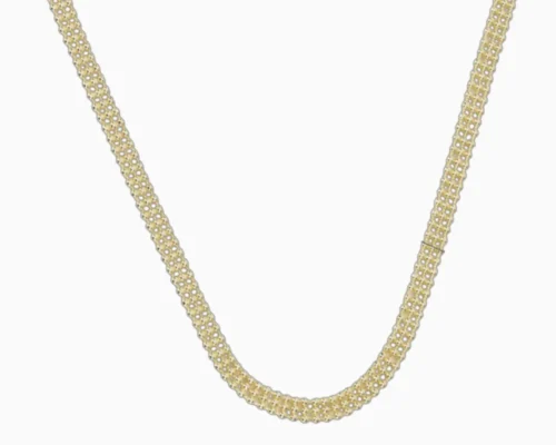 Collar De Oro Triple Riel