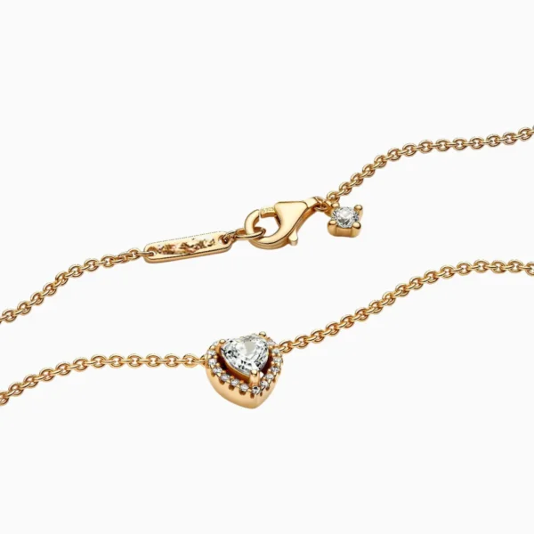 Collar De Plata Corazon Superior Dorado Collar De Plata Corazon Superior Dorado