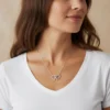 Collar De Plata Corazones Entrelazados