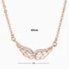 Collar De Plata Dije Alas Rosas Collar De Plata Dije Alas Rosas