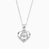 Collar De Plata Dije Corazon Brillante