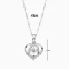 Collar De Plata Dije Corazon Brillante