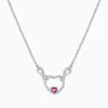 Collar De Plata Dije Corazon Infinito Rojo Collar De Plata Dije Corazon Infinito Rojo