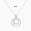 Collar De Plata Dije Doble Circulo