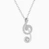 Collar De Plata Dije Nota Musical