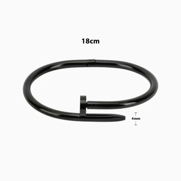 Pulsera De Acero Clavo Negro